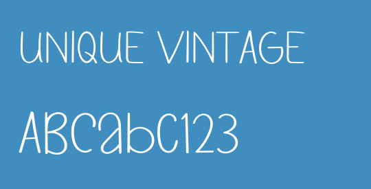 UNIQUE  VINTAGE