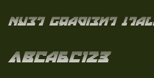 Nyet Gradient Italic