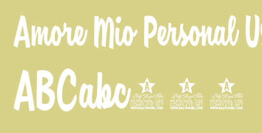 Amore Mio Personal Use