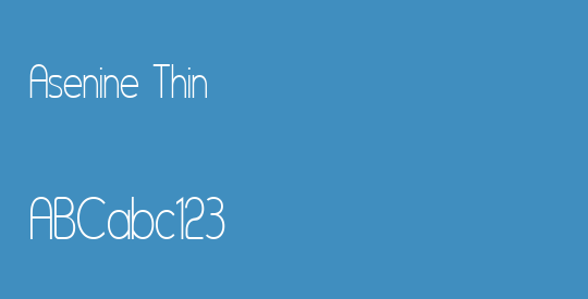 Asenine Thin