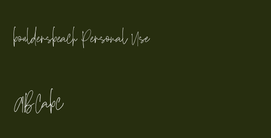 bouldersbeach Personal Use