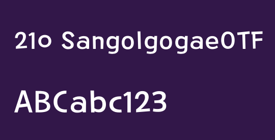 210 SangolgogaeOTF