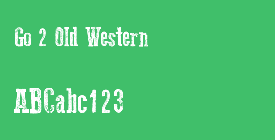 Go 2 Old Western