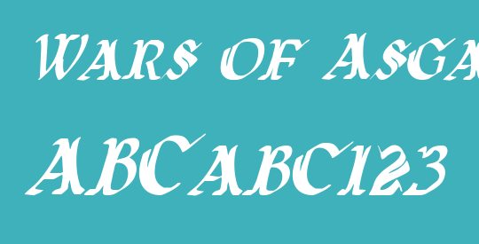 Wars of Asgard Condensed Italic