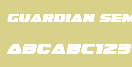 Guardian Semi-Italic