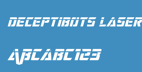 Deceptibots Laser Italic