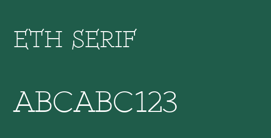 ETH Serif