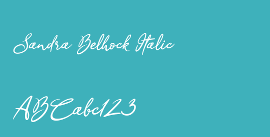 Sandra Belhock Italic