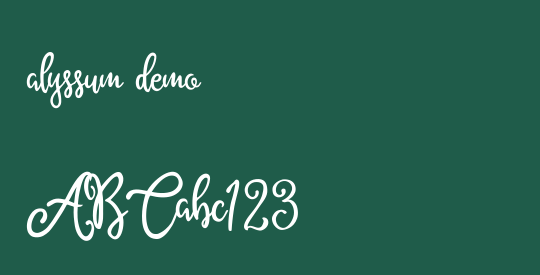 alyssum demo