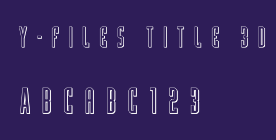 Y-Files Title 3D