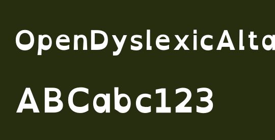 OpenDyslexicAlta
