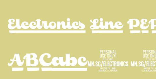 Electronics Line PERSONAL USE