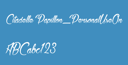 Citadelle Papillon_PersonalUseOnly