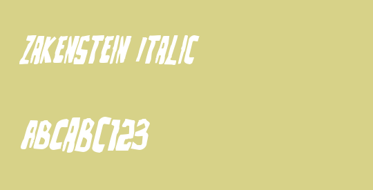 Zakenstein Italic