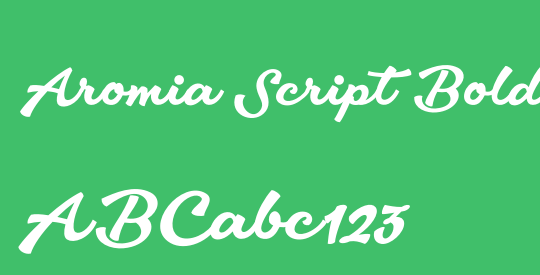 Aromia Script Bold