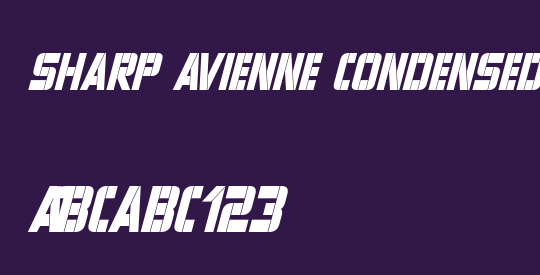 Sharp Avienne Condensed