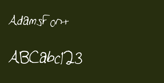AdamsFont