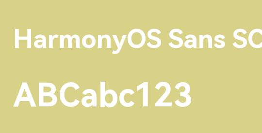 HarmonyOS Sans SC