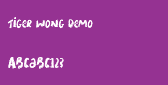 Tiger Wong Demo
