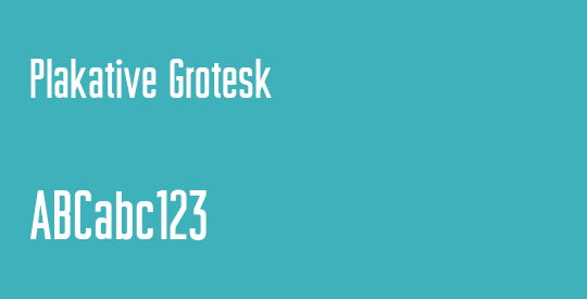 Plakative Grotesk