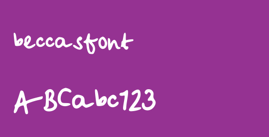 beccasfont