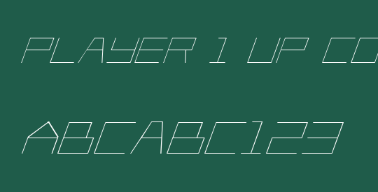 Player 1 Up Condensed Italic