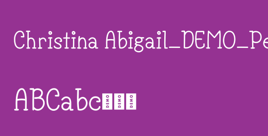 Christina Abigail_DEMO_Personal