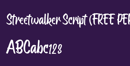 Streetwalker Script (FREE PERSO