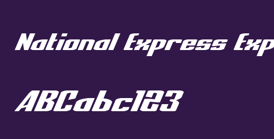 National Express Expanded Italic