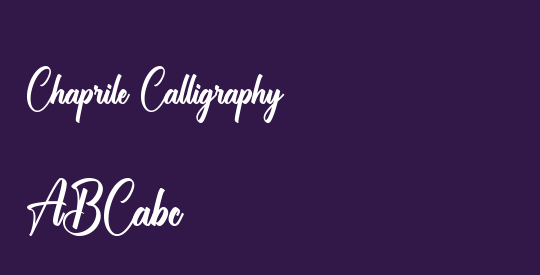 Chaprile Calligraphy