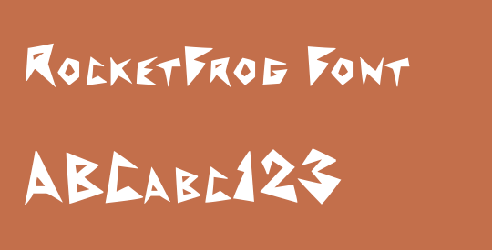RocketFrog Font