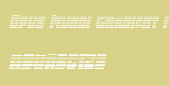 Opus Mundi Gradient Italic