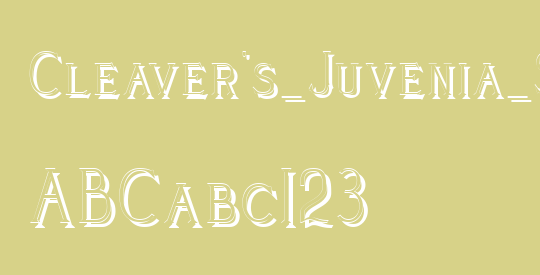 Cleaver's_Juvenia_Shadowed