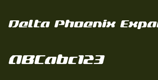 Delta Phoenix Expanded Italic