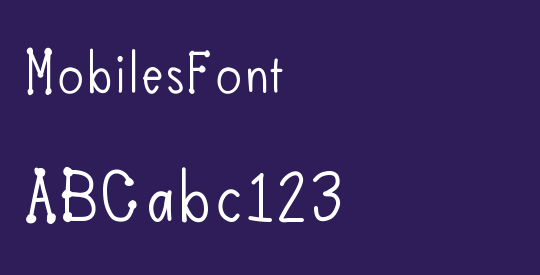 MobilesFont