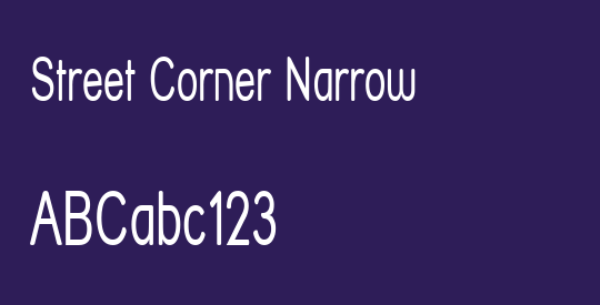 Street Corner Narrow