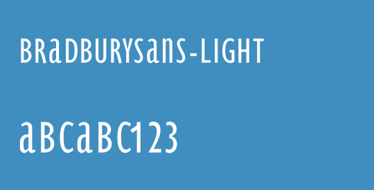 BradburySans-Light