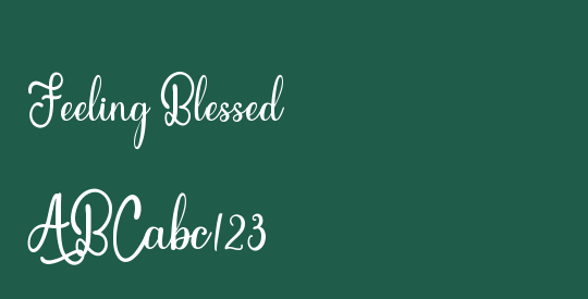 Feeling Blessed