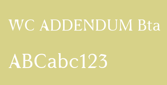 WC ADDENDUM Bta  light