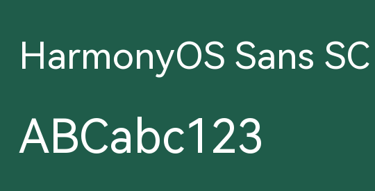 HarmonyOS Sans SC