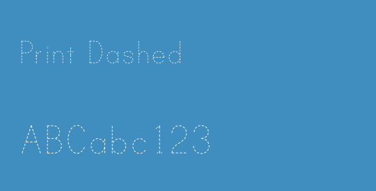 Print Dashed