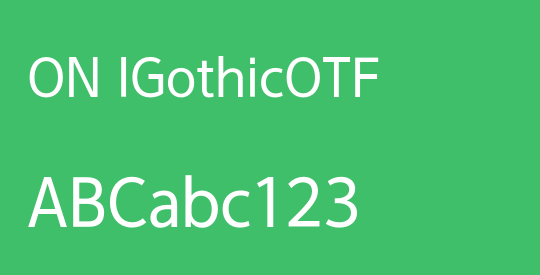ON IGothicOTF