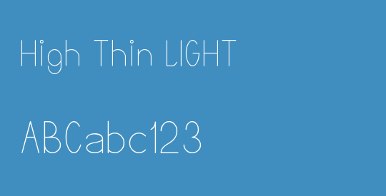High Thin LIGHT