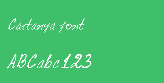 Caitanya font