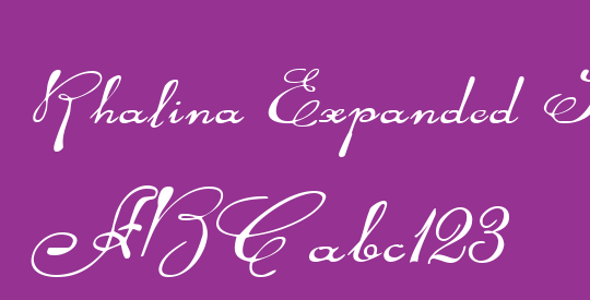 Rhalina Expanded Italic
