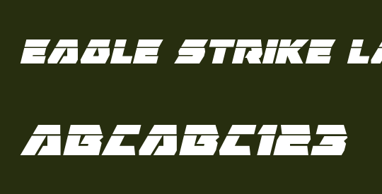 Eagle Strike Laser Italic