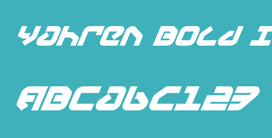 Yahren Bold Italic