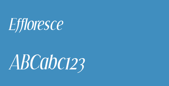 Effloresce