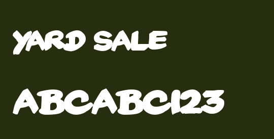 Yard Sale