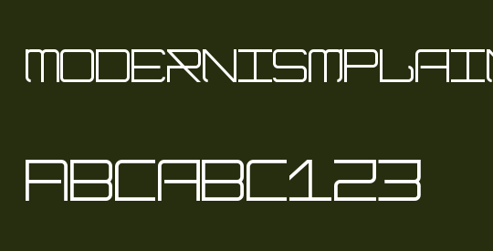 ModernismPlain